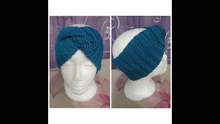 Fascia modello turbante🧶 Facilissima😉 Da realizzare anche come ottima idea regalo🎁🎁 [upl. by Yzmar993]