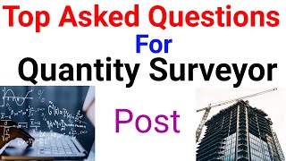 Top Quantity surveyor Interview Questions  Quantity surveyor course [upl. by Antonella]