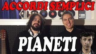 36 Pianeti Ultimo  Tutorial Pianoforte  Accordi facili [upl. by Ecnerrot]