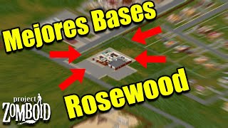 Los 3 mejores lugares para hacer tu base en Rosewood de ProjectZomboid  Tips del Project Zomboid [upl. by Millar66]