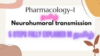 Neurohumoral transmission pharmacology 1 fully explained in tamil [upl. by Enimsay962]