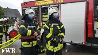 Feuerwehrübung in Schloß HolteStukenbrock [upl. by Einnim]