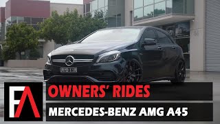 FUEL AUTOTEK Owners’ Rides 2017 MercedesBenz AMG A45  MOMO RF01 Stardust Glossy Black [upl. by Luigino]