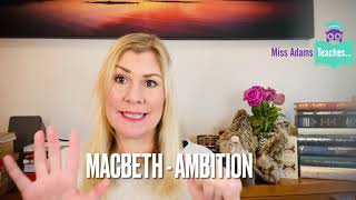 Macbeth  Theme of Ambition Analysis with Miss Adams Teaches… Macbeth [upl. by Leighland605]