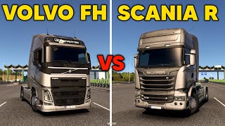 SCANIA R 730 VS VOLVO FH 750  Which is the Fastest  ETS2 [upl. by Eicyac700]