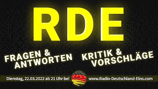 ★ RDESpezial Fragen Antworten Kritik Vorschläge  Talkrunde ★ Radio Deutschland Eins ★ [upl. by Leahcimnaj]