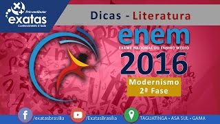 Dicas ENEM 2016  Literatura  Modernismo  2Âª Fase [upl. by Aniaj]