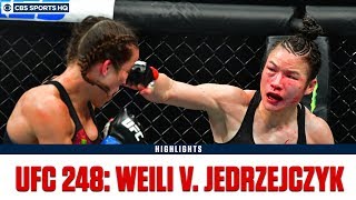 UFC 248 Zhang Weili defeats Joanna Jedrzejczyk by split dec  Highlights amp Recap  CBS Sports HQ [upl. by Siouxie255]