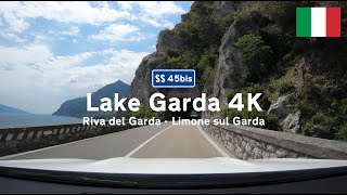 Driving around Lago di Garda 4K From Riva del Garda to Limone sul Garda with Relaxing Music [upl. by Trager]