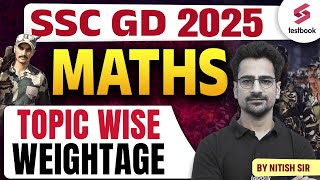 SSC GD Maths Topic Wise Weightage 2025  SSC GD Maths Syllabus and Weightage in SSC GD by Nitish Sir [upl. by Inuat]