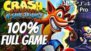 Crash Bandicoot PS4  Gameplay Walkthrough 100 Complete All Boxes All Gems All Relics FULL GAME [upl. by Norred213]