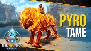 How to Tame Pyromane and Abilities Explained  ARK The Center Ascended [upl. by Lauri]