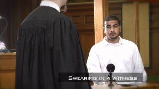 Mock Trial StepbyStep Swearing in a Witness [upl. by Kevyn]