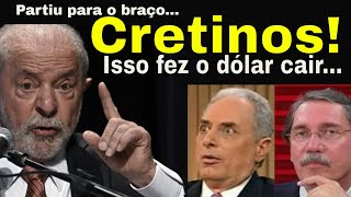 CONFRONTO PESADO LULA CHAMA COMENTARISTAS DE CRETINOS E DÓLAR CAI SABOTADORES DOS JUROS EXPOSTOS [upl. by Nam]