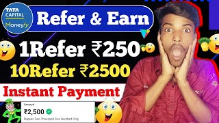 MoneyFy Refer amp Earn  Par Refer ₹250  Instant Into Bank  New Refer amp Earn Earning App ₹3500🤑 [upl. by Harmaning]