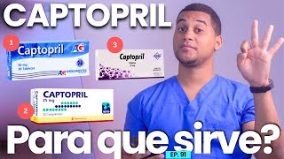 CAPTOPRIL PARA QUE SIRVE  3 COSAS [upl. by Marabelle406]