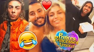 LES PRINCES DE LAMOUR 6  les CANDIDATS sur le TOURNAGE  Dylan Anthony Fidji Elsa [upl. by Alohcin]