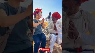 foreigners in rajasthan desert trading travel explore shortvideo reels youtubeshorts shorts [upl. by Neelia]