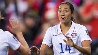 WNT vs Mexico Christen Press Goal  Oct 24 2014 [upl. by Wallace542]