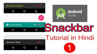 Android Studio Snackbar Tutorial in hindi part 1 [upl. by Terry]