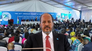 Khudbadii Madaxweyne Xasan Shiikh ee Shirkii Bariga Afrika [upl. by Asusej]