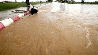 Flood Emergency Response Unclogging Storm Drains to Rescue the City from Flash Floods [upl. by Aterg]