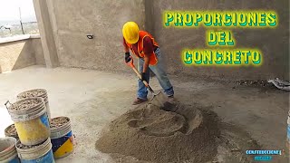 Sabe Usted como hacer las Proporciones del Concreto  CONSTRUCCIONES IDEALES [upl. by Evangelia]