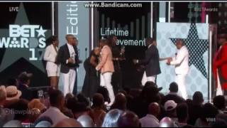 New Edition Tribute BEt Awards 2017  NEW edition get life time achievement awards BETawards thought [upl. by Hammock]