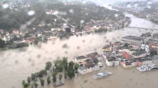 Hochwasser in Passau und Umgebung aus der Luft  Montag 3 Juni 2013 PNPde [upl. by Areema]