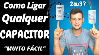 Capacitor de Ventilador de 3 fios para 2 fios ESQUEMA DE LIGAÇÃO COMPLETO [upl. by Yetsirhc]