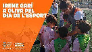 Irene Garí a Oliva pel dia de lesport [upl. by Ahsiek]