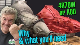 Why Were Putting A 4r70w Transmission In A Classic First Gen Mustang [upl. by Borlow]