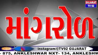 MANGROL NEWS  TV92 GUJARAT MANDVI 732019 [upl. by Yalc]