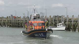 Dungeness Relief Lifeboat 1312 departing from Rye Harbour 20th July 2024 [upl. by Borrell712]