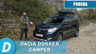 Dacia Dokker Camperiz  Prueba camper  Review en español  Diariomotor [upl. by Aleakim31]