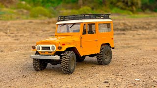 110 scale RC Car  Toyata Land Cruiser fj 40 mud off road Driving [upl. by Elvis]