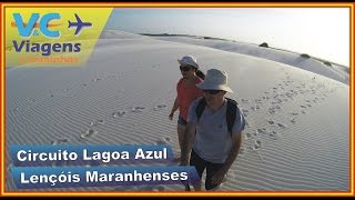 Lençóis Maranhenses – Circuito Lagoa Azul 4x4 e caminhada nas dunas [upl. by Lyrahc656]