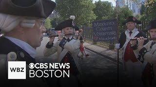 Paul Revere reenactment kicks off Massachusetts 250 [upl. by Ahsikel]