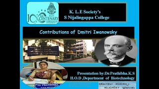 Contributions of Dmitri Iwanovski to the field of Microbiology [upl. by Torhert]