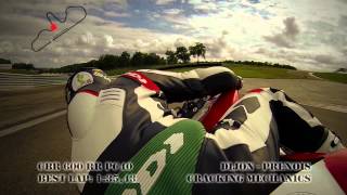 Honda CBR 600 RR │ Dijon Prenois │ Leo Vince Exhaust │ Gyrocam [upl. by Judon527]