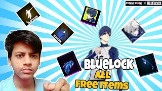 FREE FIRE×BLUELOCK ALL FREE ITEMS😎llFREEFIRE TONIGHT UPDATESzm212 [upl. by Isnam]