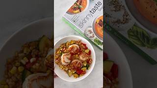 7Ingredient Seared Scallops with Couscous healthyrecipes [upl. by Stclair]