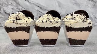 Oreo Dessert Cups  NO BAKE Dessert Quick Easy and Yummy [upl. by Viguerie]