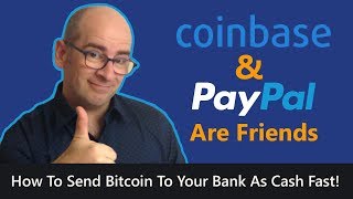 How To Convert Your Bitcoin To Cash FAST Using Coinbase and PayPal [upl. by Lynelle810]