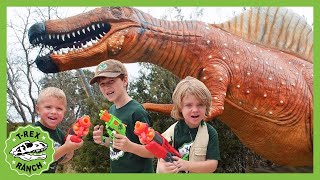 Giant Dinosaurs for Kids at Dinosaur World TRex Ranch Jurassic Adventures [upl. by Leirbag]