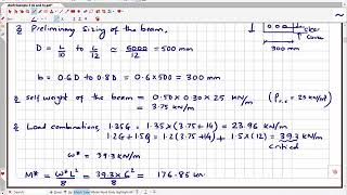 Example 4 Flexural design of singly reinforced concrete beam [upl. by Ahsieym180]