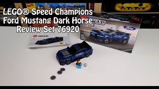 Review LEGO Ford Mustang Dark Horse Speed Champions Set 76920 [upl. by Lorilee]