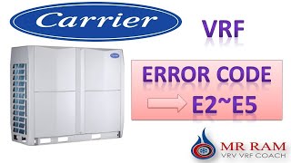 CARRIER VRF ERROR CODE E2  E5  ENGLISH [upl. by Aramit]