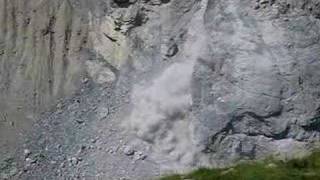 Eiger rockfall [upl. by Nairahcaz]