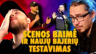 Komedijos UŽKULISIAI Scenos baimė ir naujų bajerių testavimas openmicuose 17 [upl. by Dobrinsky]